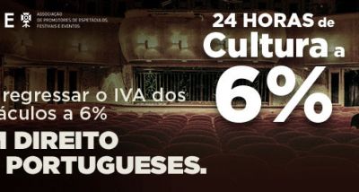 espetáculos com o IVA a 6%