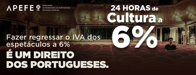 espetáculos com o IVA a 6%