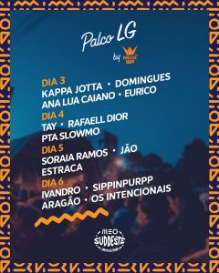 MEO SUDOESTE Cartaz 2022 alinhamento bilhetes horários bandas portuguesas palco
