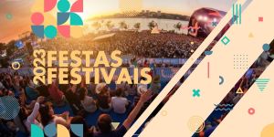 Cartaz festas populares - festivais 2023 - ticket -bilhete alinhamento