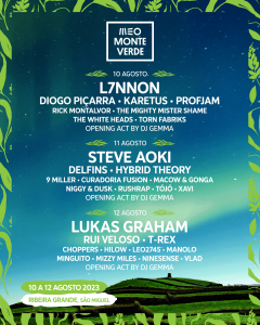 MEO Monte Verde - São Miguel - Açores - cartaz festival 2023