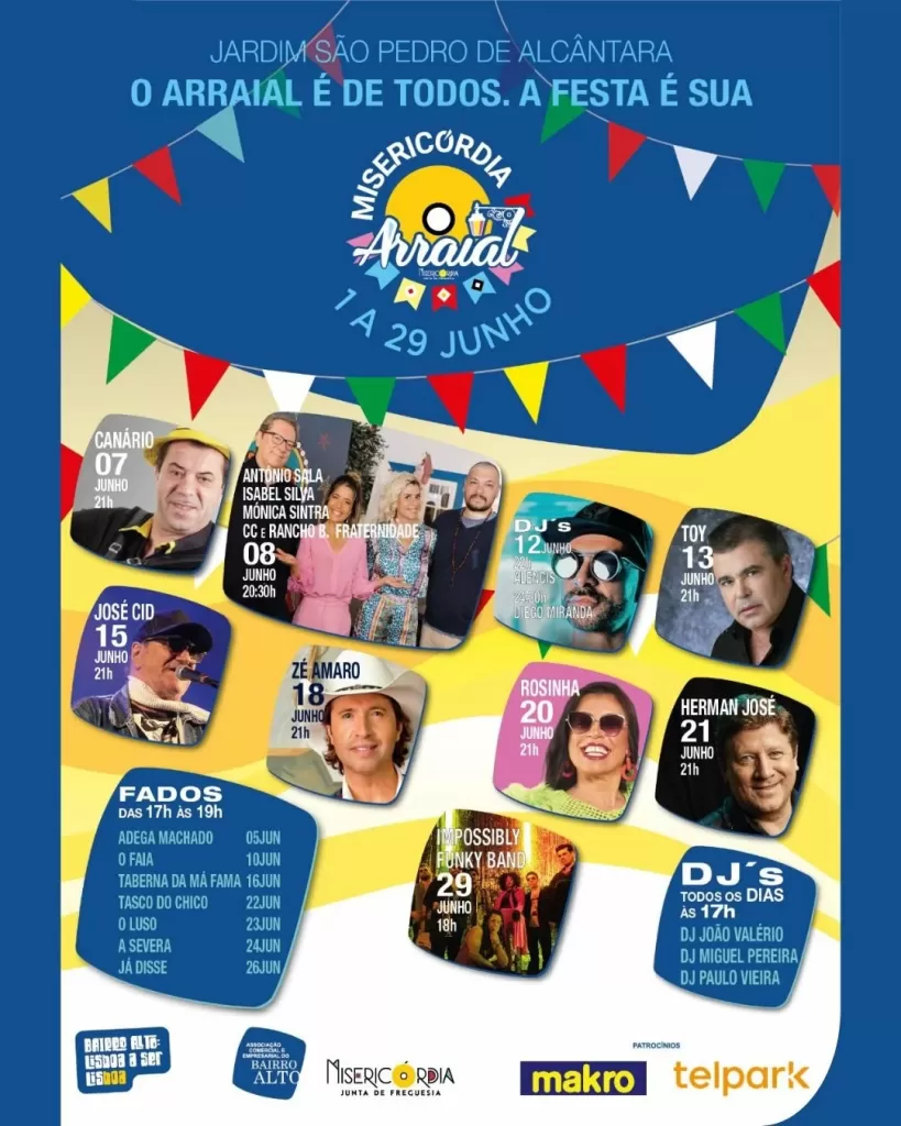 Arraial da Misericórdia 2025 - Lisboa cartaz