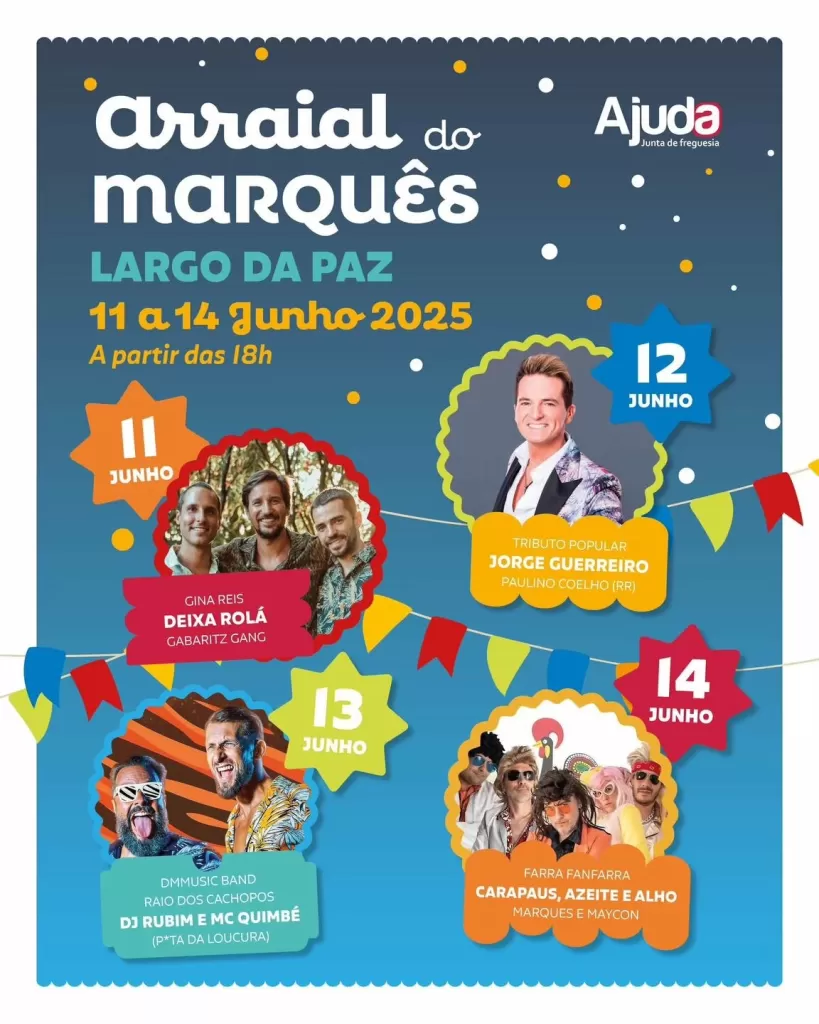 Arraial do Marquês 2025 - Lisboa cartaz