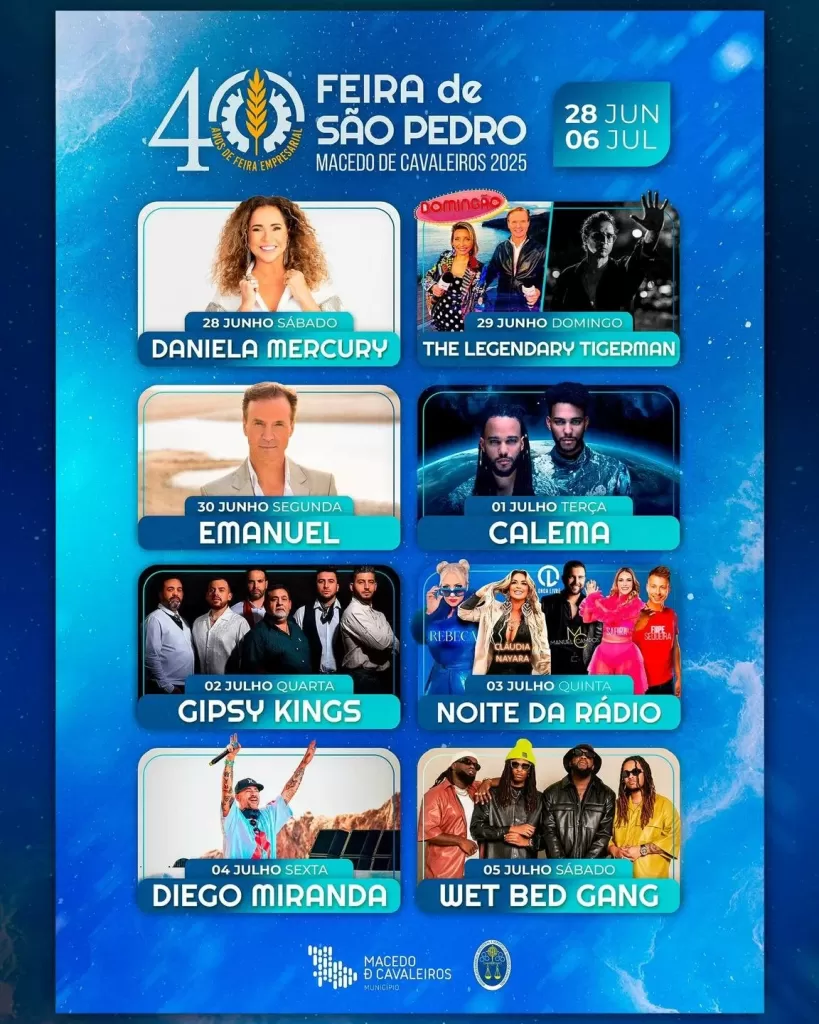 Feira de São Pedro 2025 - Macedo de Cavaleiros cartaz