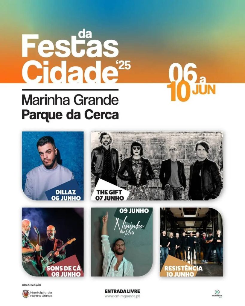 Festas da Cidade 2025 - Marinha Grande cartaz