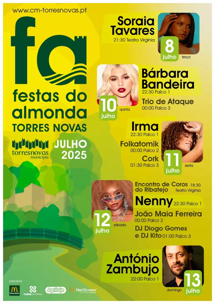Festas do Almonda 2025 - Torres Novas cartaz