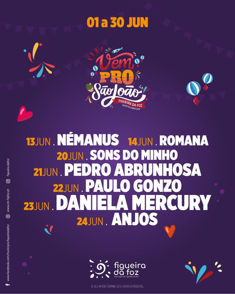São João figueira da foz cartaz 2025 - horários
