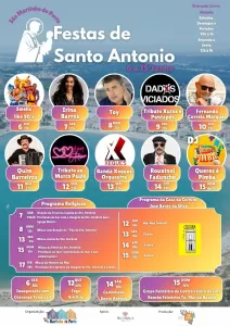 cartaz Festas de Santo António 2025 - São Martinho do Porto