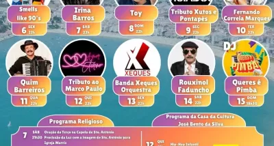 cartaz Festas de Santo António 2025 - São Martinho do Porto
