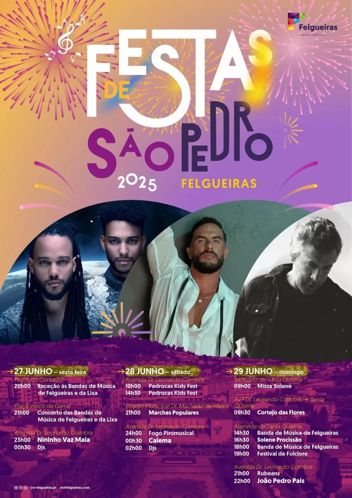 cartaz Festas de São Pedro 2025 - Felgueiras