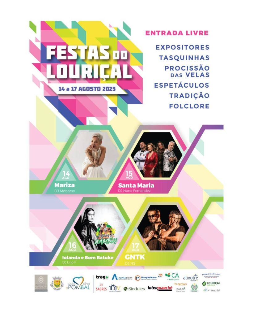 cartaz Louriçal - Pombal - festas nossa senhora da boa viagem