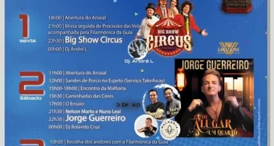 Festas de Nossa Senhora da Guia 2025 - cartaz Pombal - programa