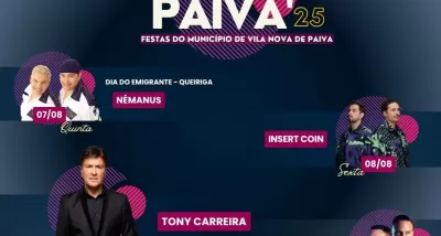 cartaz Festa do Município 2025 - Vila Nova de Paiva -